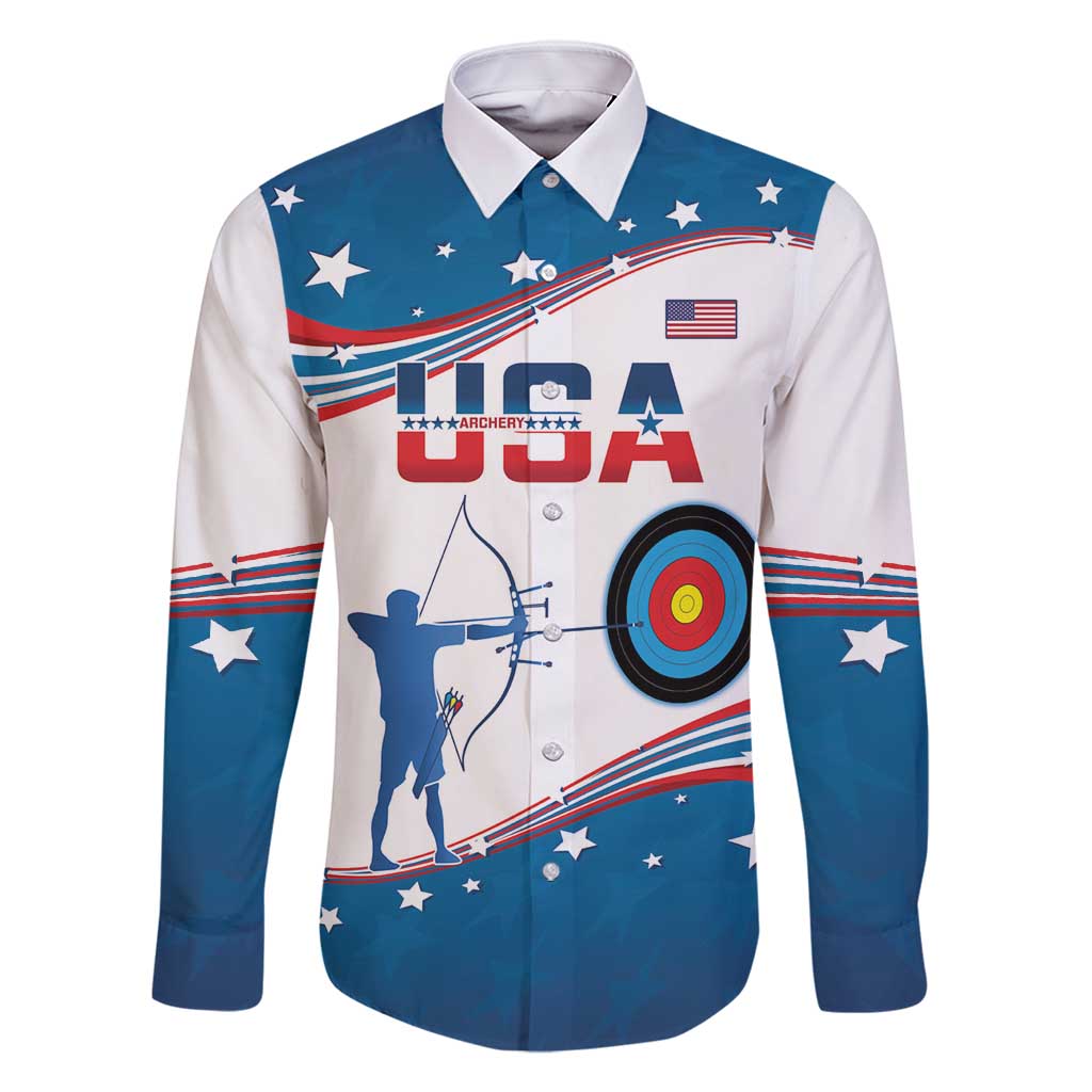 Personalized United States Archery Family Matching Tank Maxi Dress and Hawaiian Shirt USA Sport Curve Style - Wonder Print Shop