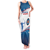 Personalized United States Archery Family Matching Tank Maxi Dress and Hawaiian Shirt USA Sport Curve Style - Wonder Print Shop