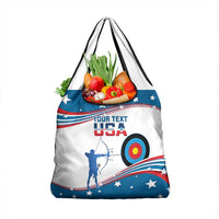 Personalized United States Archery Grocery Bag USA Sport Curve Style - Wonder Print Shop