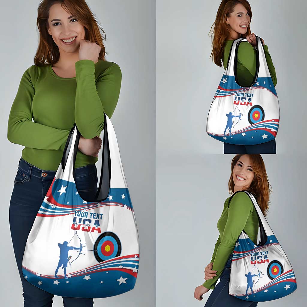 Personalized United States Archery Grocery Bag USA Sport Curve Style - Wonder Print Shop