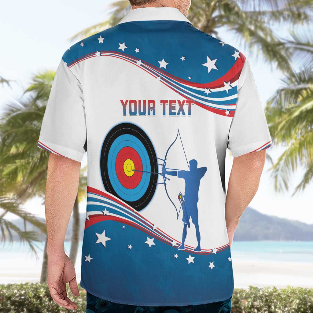 Personalized United States Archery Hawaiian Shirt USA Sport Curve Style - Wonder Print Shop