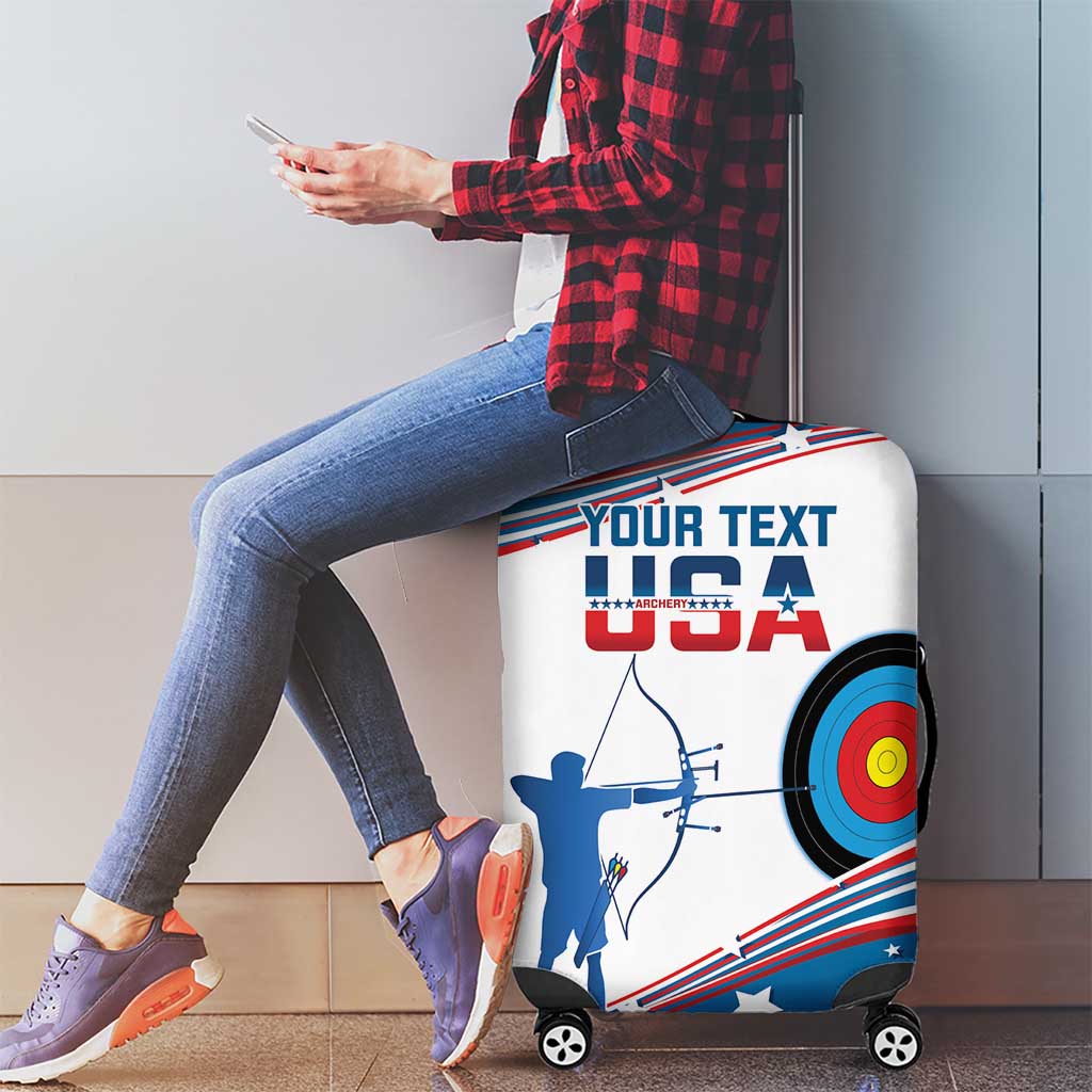 Personalized United States Archery Luggage Cover USA Sport Curve Style - Wonder Print Shop