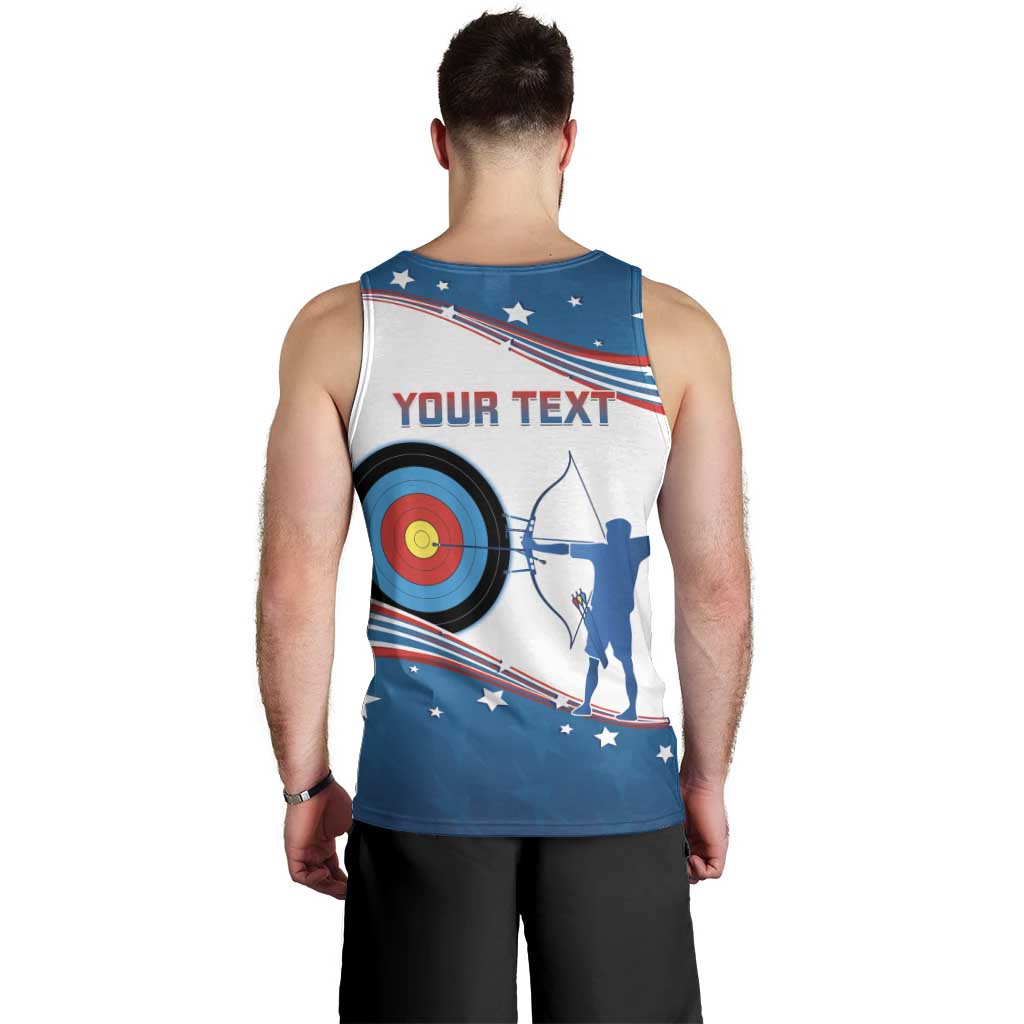 Personalized United States Archery Men Tank Top USA Sport Curve Style - Wonder Print Shop