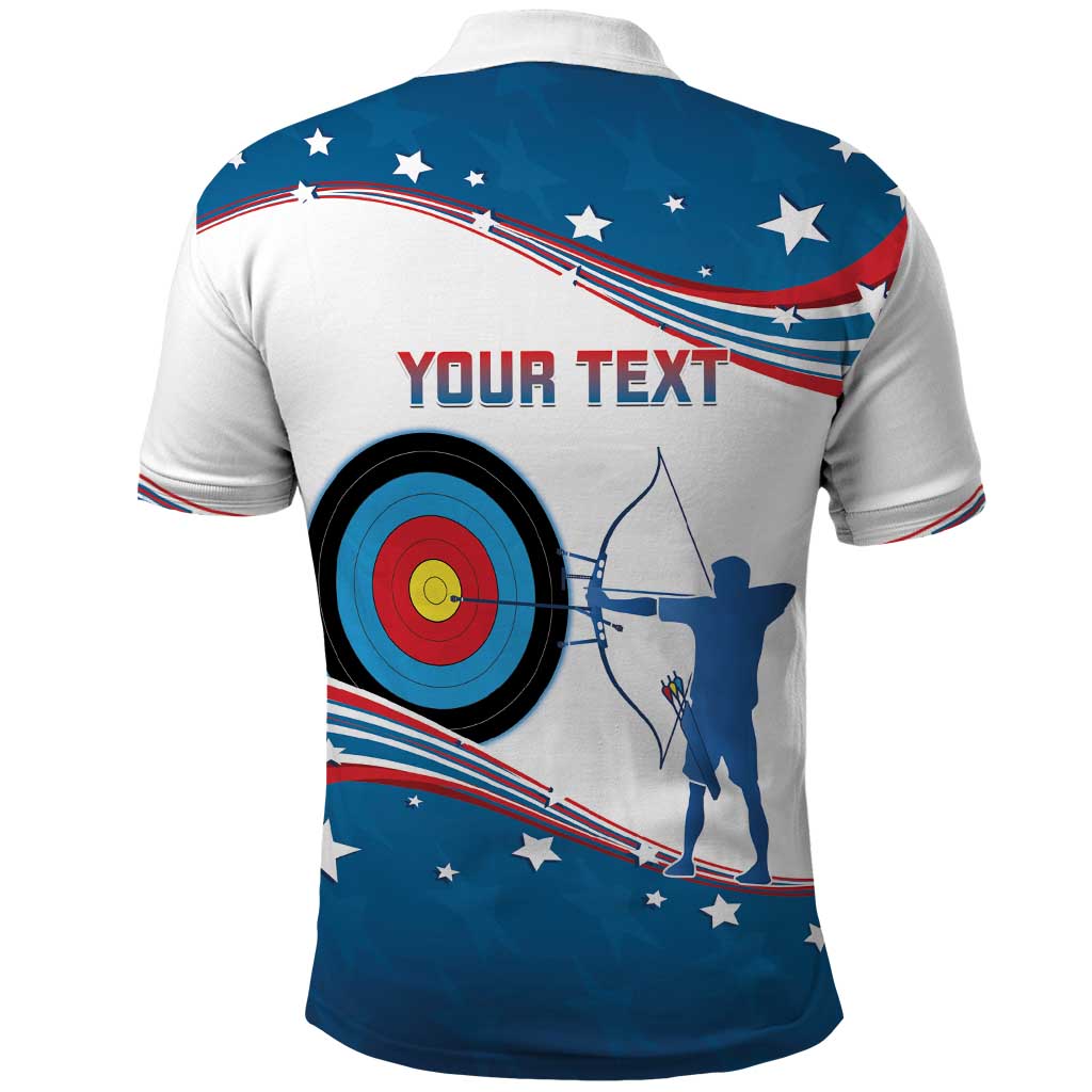 Personalized United States Archery Polo Shirt USA Sport Curve Style - Wonder Print Shop