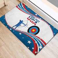 Personalized United States Archery Rubber Doormat USA Sport Curve Style - Wonder Print Shop