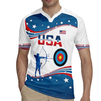 Personalized United States Archery Rugby Jersey USA Sport Curve Style - Wonder Print Shop
