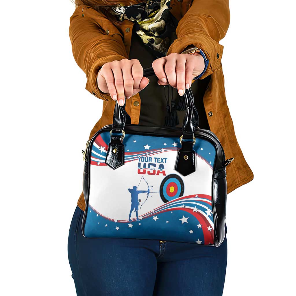 Personalized United States Archery Shoulder Handbag USA Sport Curve Style - Wonder Print Shop
