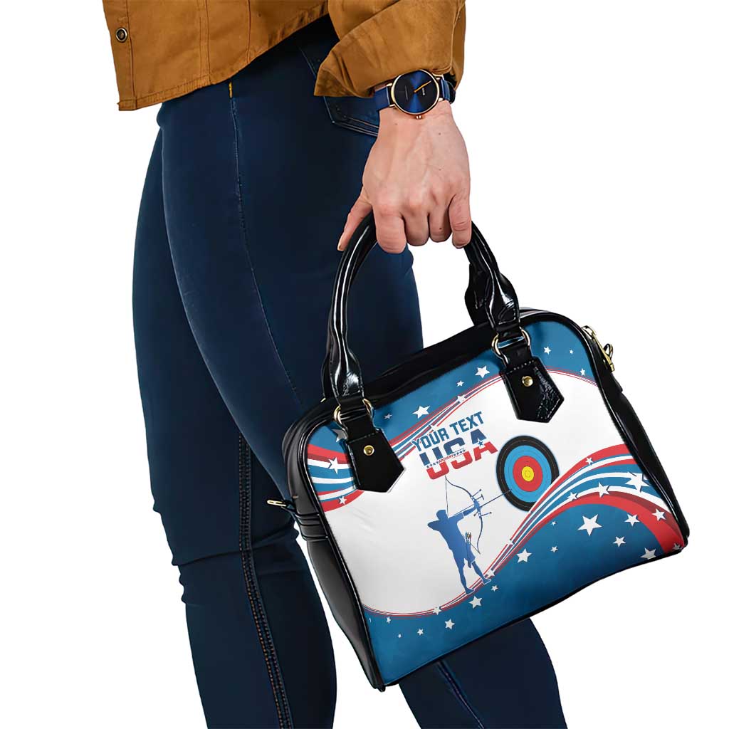 Personalized United States Archery Shoulder Handbag USA Sport Curve Style - Wonder Print Shop