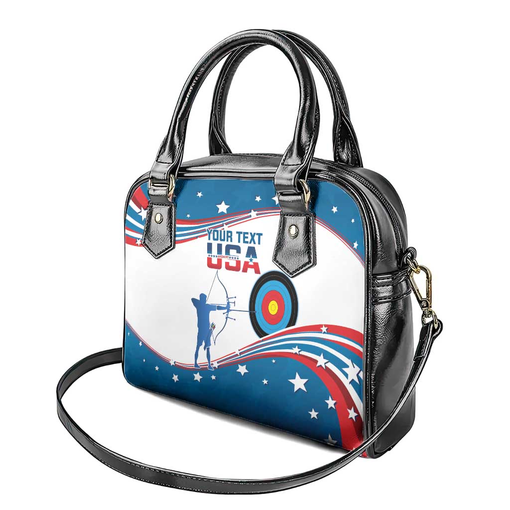 Personalized United States Archery Shoulder Handbag USA Sport Curve Style - Wonder Print Shop