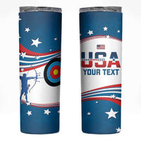 Personalized United States Archery Skinny Tumbler USA Sport Curve Style - Wonder Print Shop