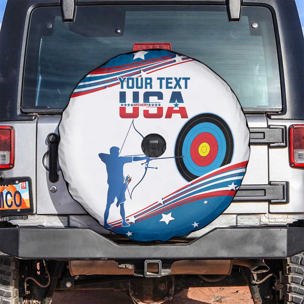 Personalized United States Archery Spare Tire Cover USA Sport Curve Style - Wonder Print Shop