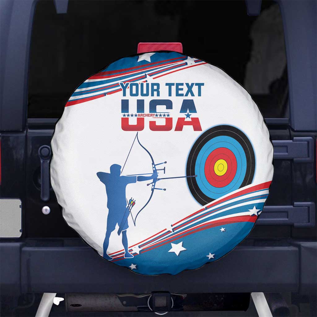Personalized United States Archery Spare Tire Cover USA Sport Curve Style - Wonder Print Shop