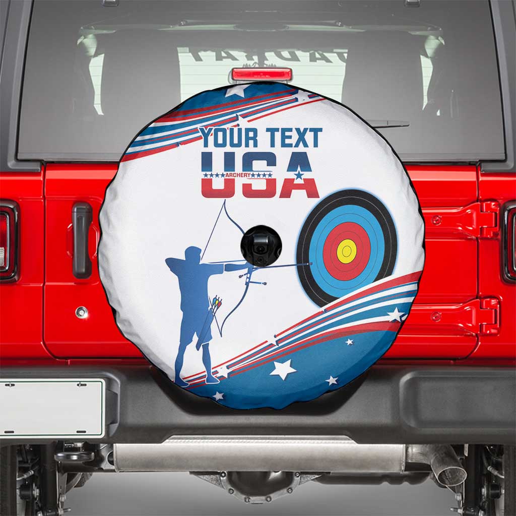 Personalized United States Archery Spare Tire Cover USA Sport Curve Style - Wonder Print Shop