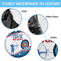 Personalized United States Archery Spare Tire Cover USA Sport Curve Style - Wonder Print Shop
