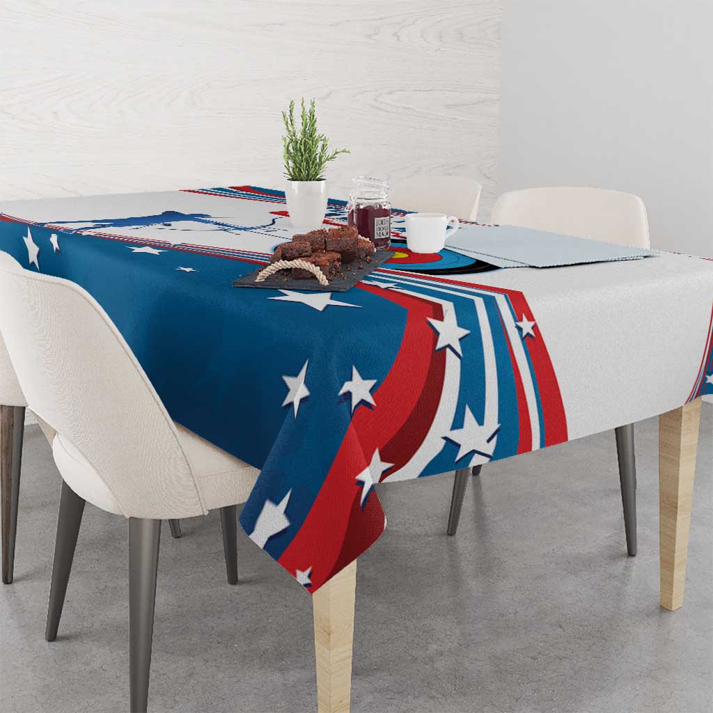 Personalized United States Archery Tablecloth USA Sport Curve Style - Wonder Print Shop