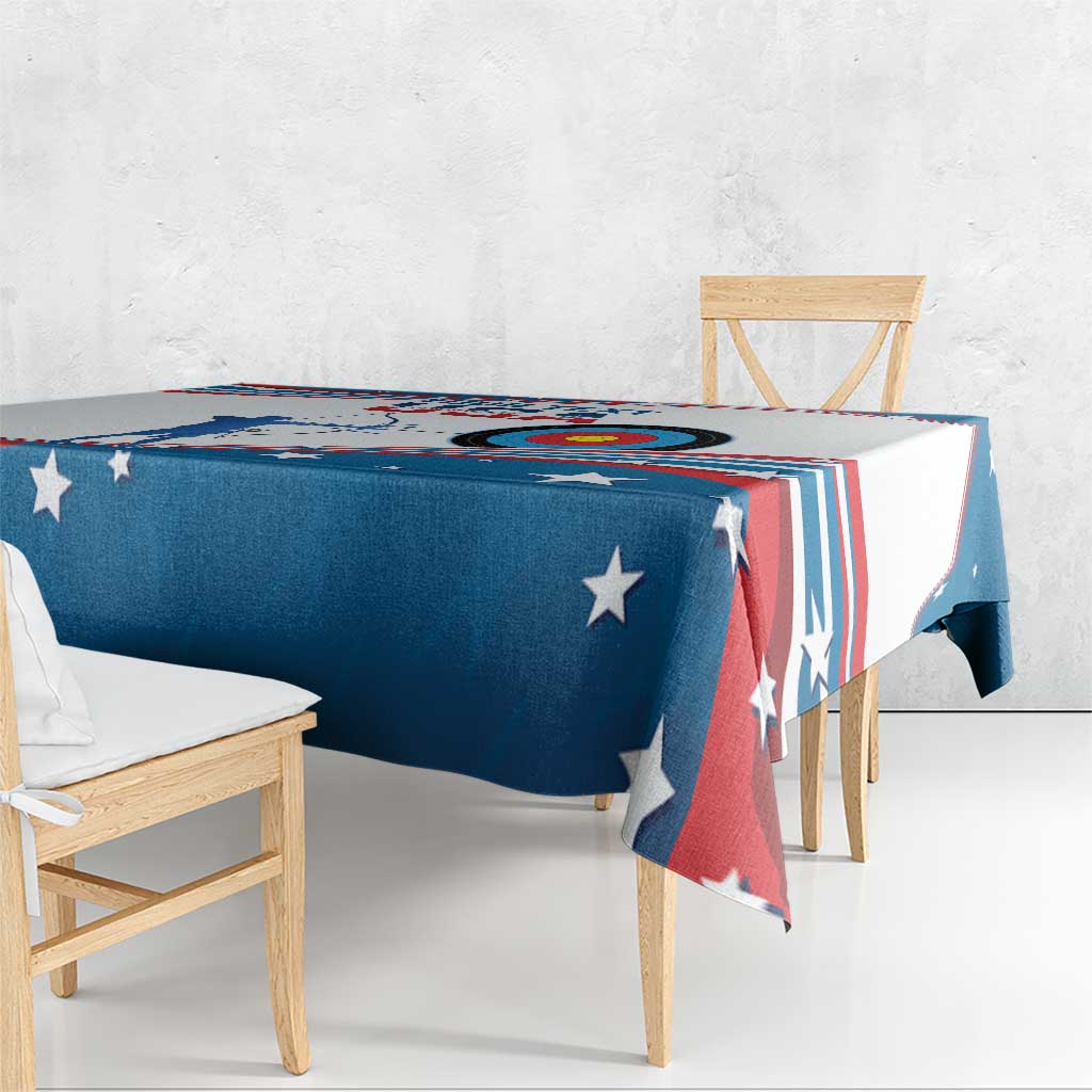 Personalized United States Archery Tablecloth USA Sport Curve Style - Wonder Print Shop