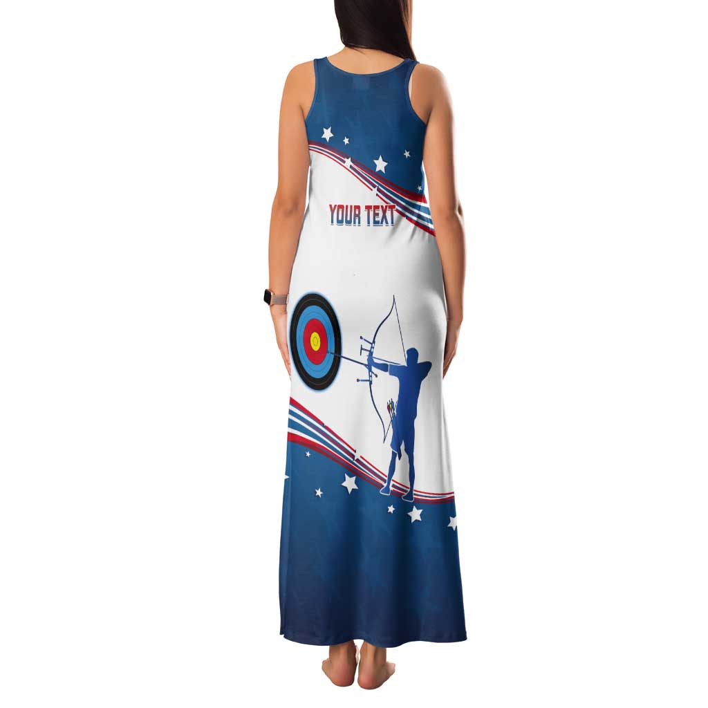 Personalized United States Archery Tank Maxi Dress USA Sport Curve Style - Wonder Print Shop