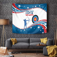 Personalized United States Archery Tapestry USA Sport Curve Style - Wonder Print Shop