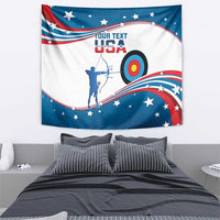 Personalized United States Archery Tapestry USA Sport Curve Style - Wonder Print Shop