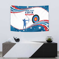 Personalized United States Archery Tapestry USA Sport Curve Style - Wonder Print Shop