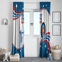 Personalized United States Archery Window Curtain USA Sport Curve Style - Wonder Print Shop