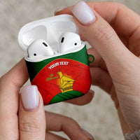 Custom Zimbabwe Cricket AirPods Case Go Chevrons 2003 Color Version - Wonder Print Shop