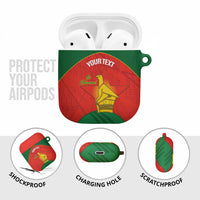 Custom Zimbabwe Cricket AirPods Case Go Chevrons 2003 Color Version - Wonder Print Shop