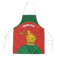 Custom Zimbabwe Cricket Apron Go Chevrons 2003 Color Version - Wonder Print Shop