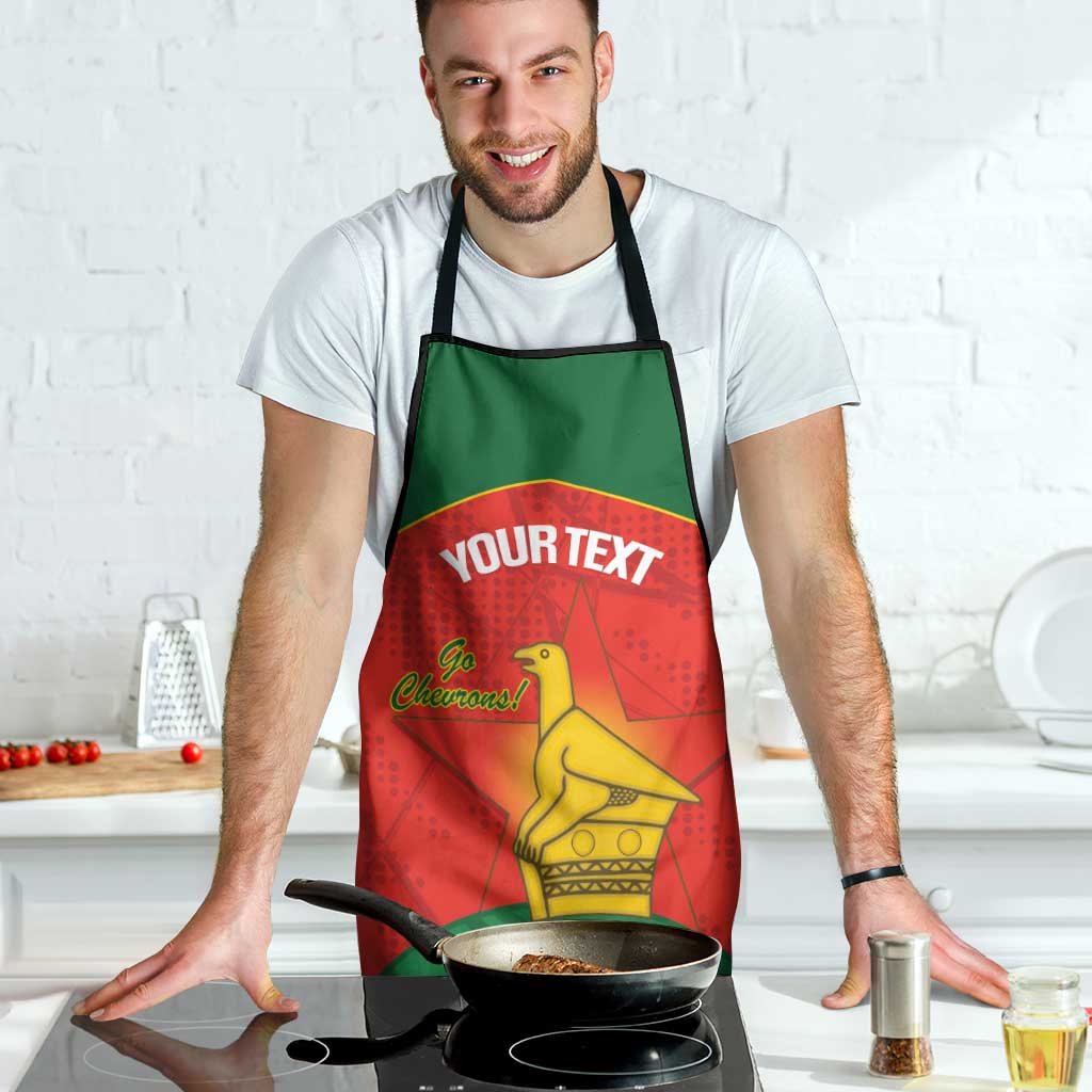 Custom Zimbabwe Cricket Apron Go Chevrons 2003 Color Version - Wonder Print Shop