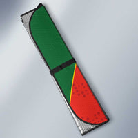 Custom Zimbabwe Cricket Auto Sun Shade Go Chevrons 2003 Color Version - Wonder Print Shop