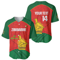 Custom Zimbabwe Cricket Baseball Jersey Go Chevrons 2003 Color Version - Wonder Print Shop