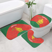 Custom Zimbabwe Cricket Bathroom Set Go Chevrons 2003 Color Version - Wonder Print Shop