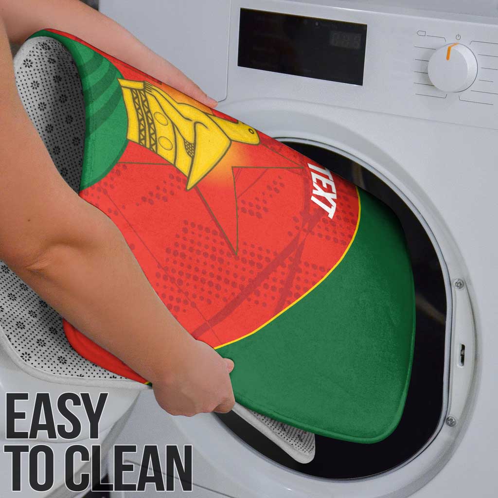 Custom Zimbabwe Cricket Bathroom Set Go Chevrons 2003 Color Version - Wonder Print Shop