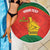 Custom Zimbabwe Cricket Beach Blanket Go Chevrons 2003 Color Version - Wonder Print Shop