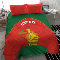 Custom Zimbabwe Cricket Bedding Set Go Chevrons 2003 Color Version - Wonder Print Shop