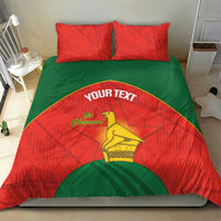 Custom Zimbabwe Cricket Bedding Set Go Chevrons 2003 Color Version - Wonder Print Shop