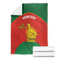 Custom Zimbabwe Cricket Blanket Go Chevrons 2003 Color Version - Wonder Print Shop