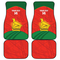 Custom Zimbabwe Cricket Car Mats Go Chevrons 2003 Color Version - Wonder Print Shop