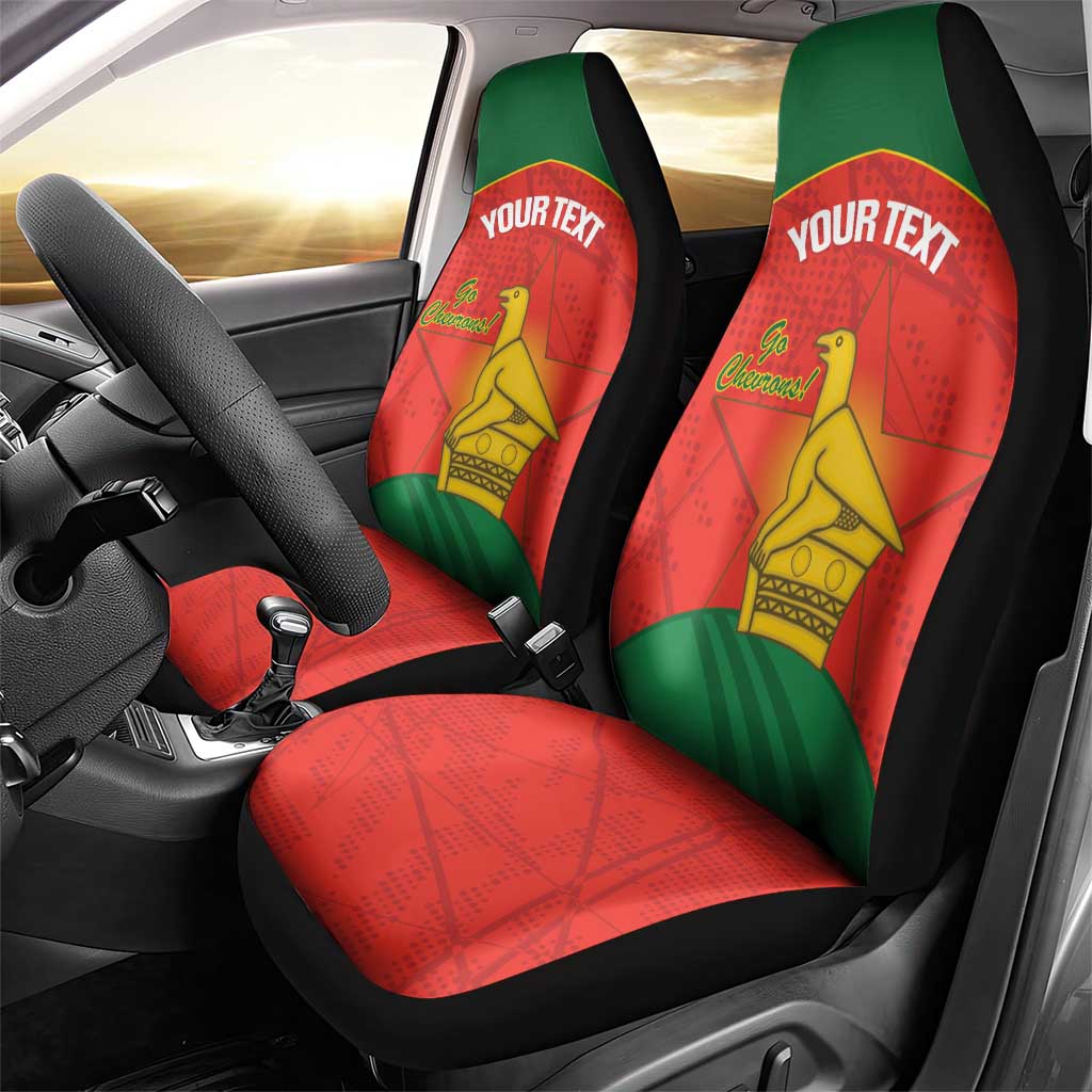 Custom Zimbabwe Cricket Car Seat Cover Go Chevrons 2003 Color Version - Wonder Print Shop