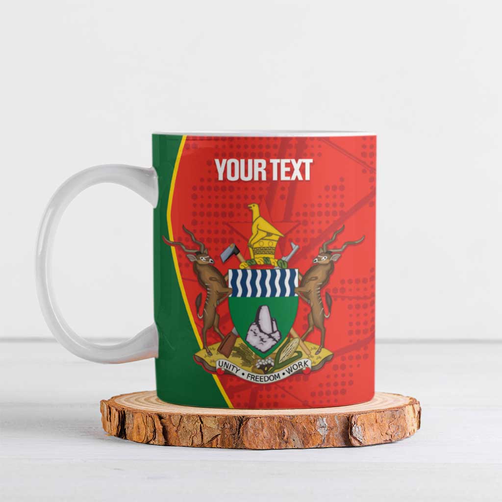 Custom Zimbabwe Cricket Ceramic Mug Go Chevrons 2003 Color Version - Wonder Print Shop