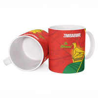 Custom Zimbabwe Cricket Ceramic Mug Go Chevrons 2003 Color Version - Wonder Print Shop