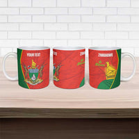 Custom Zimbabwe Cricket Ceramic Mug Go Chevrons 2003 Color Version - Wonder Print Shop