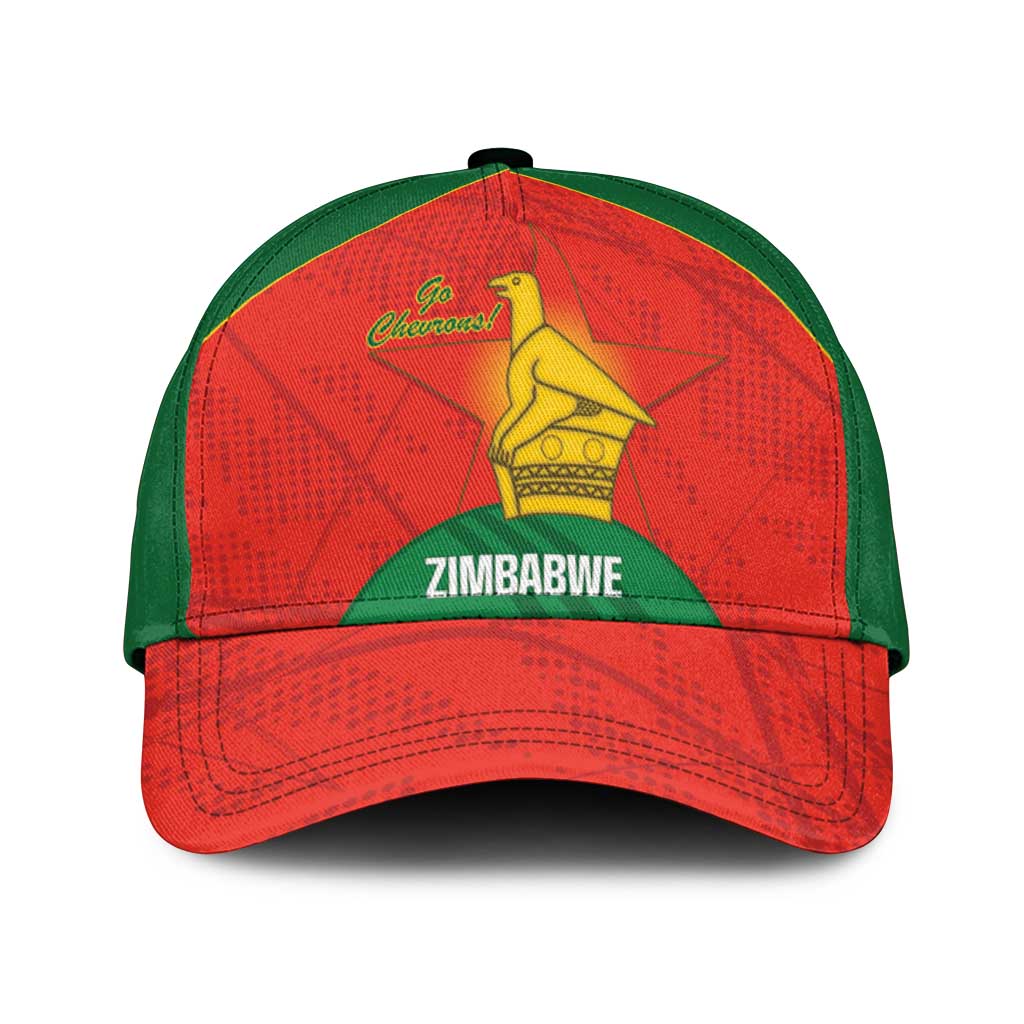 Zimbabwe Cricket Classic Cap Go Chevrons 2003 Color Version - Wonder Print Shop