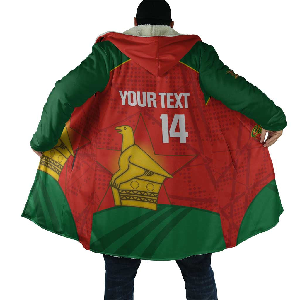 Custom Zimbabwe Cricket Cloak Go Chevrons 2003 Color Version - Wonder Print Shop