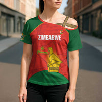 Custom Zimbabwe Cricket Cross Shoulder Shirt Go Chevrons 2003 Color Version - Wonder Print Shop