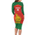 Custom Zimbabwe Cricket Family Matching Long Sleeve Bodycon Dress and Hawaiian Shirt Go Chevrons 2003 Color Version - Wonder Print Shop