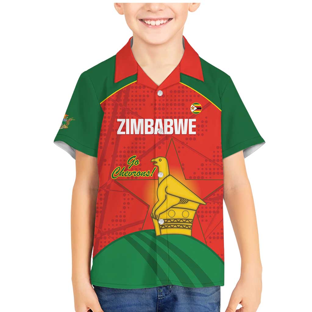 Custom Zimbabwe Cricket Family Matching Mermaid Dress and Hawaiian Shirt Go Chevrons 2003 Color Version - Wonder Print Shop