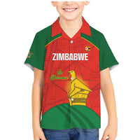 Custom Zimbabwe Cricket Family Matching Mermaid Dress and Hawaiian Shirt Go Chevrons 2003 Color Version - Wonder Print Shop