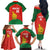 Custom Zimbabwe Cricket Family Matching Off The Shoulder Long Sleeve Dress and Hawaiian Shirt Go Chevrons 2003 Color Version - Wonder Print Shop