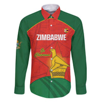 Custom Zimbabwe Cricket Family Matching Off The Shoulder Long Sleeve Dress and Hawaiian Shirt Go Chevrons 2003 Color Version - Wonder Print Shop